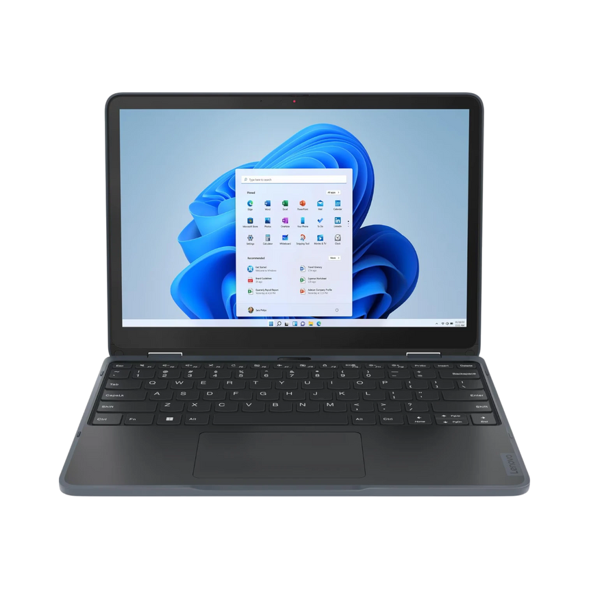 Lenovo Lenovo 500w Yoga Gen 4 12.2" 2-in-1 Notebook, Intel N200, 8GB RAM, 128GB SSD (Slate Gray) — Being Shipped