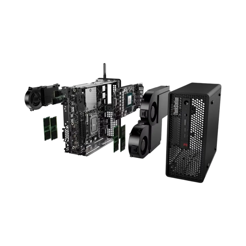 Lenovo ThinkStation P3 Ultra Tower Desktop Computer, Intel Core i7-14700K, 32GB RAM, 1TB SSD — Being Shipped