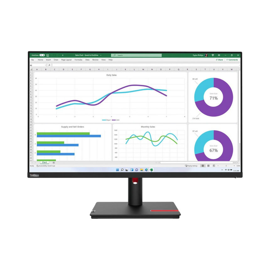 Lenovo ThinkVision T32h-30 31.5" 16:9 60Hz QHD IPS Monitor — Being Shipped