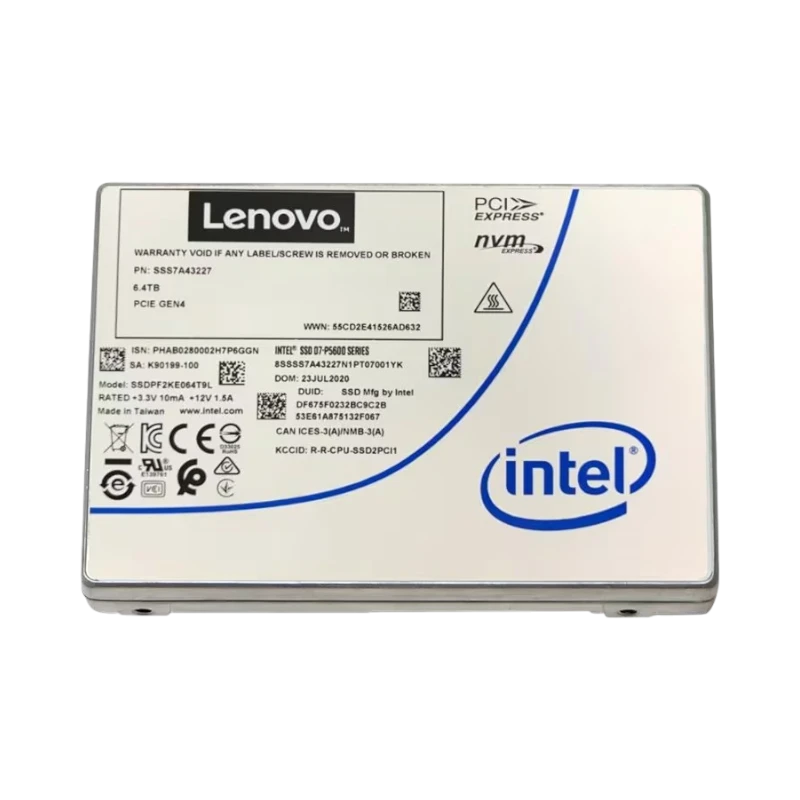 Lenovo ThinkSystem 3.2TB 2.5" P5600 NVMe PCIe 4.0 x4 Mixed Use SSD — Being Shipped