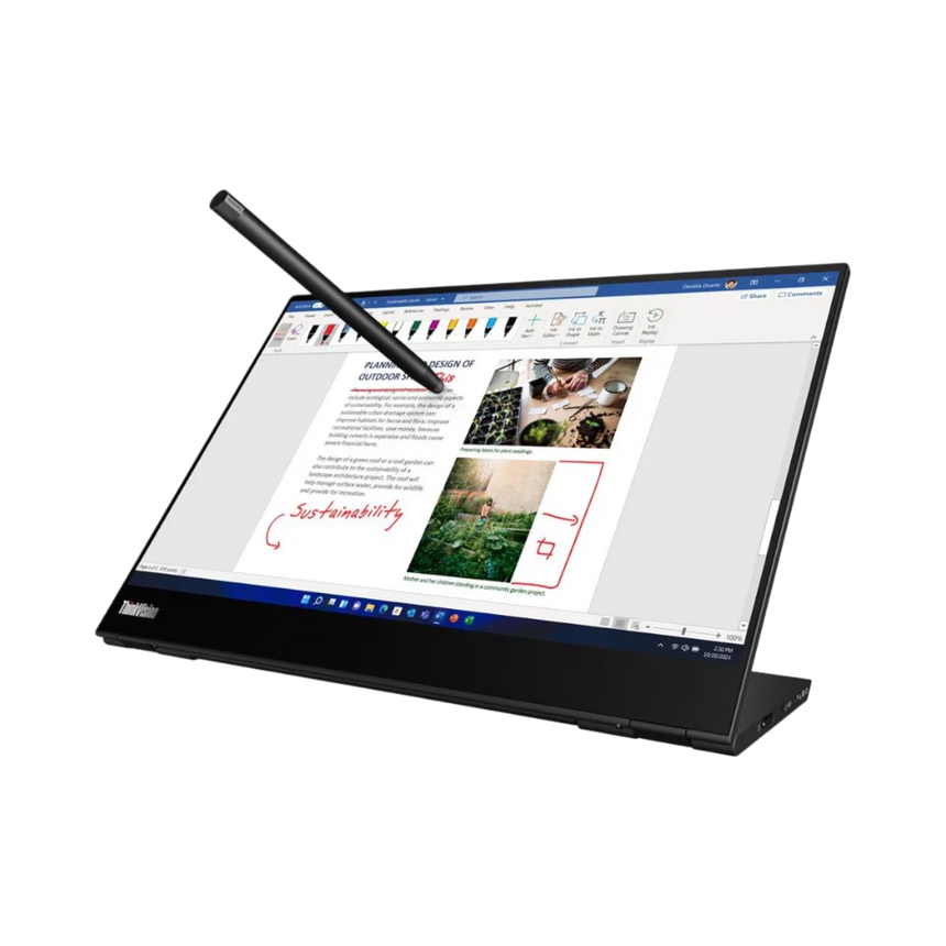 Lenovo ThinkVision M14t Gen 2 14" 16:10 60Hz 2K WLED Touchscreen Monitor — Being Shipped