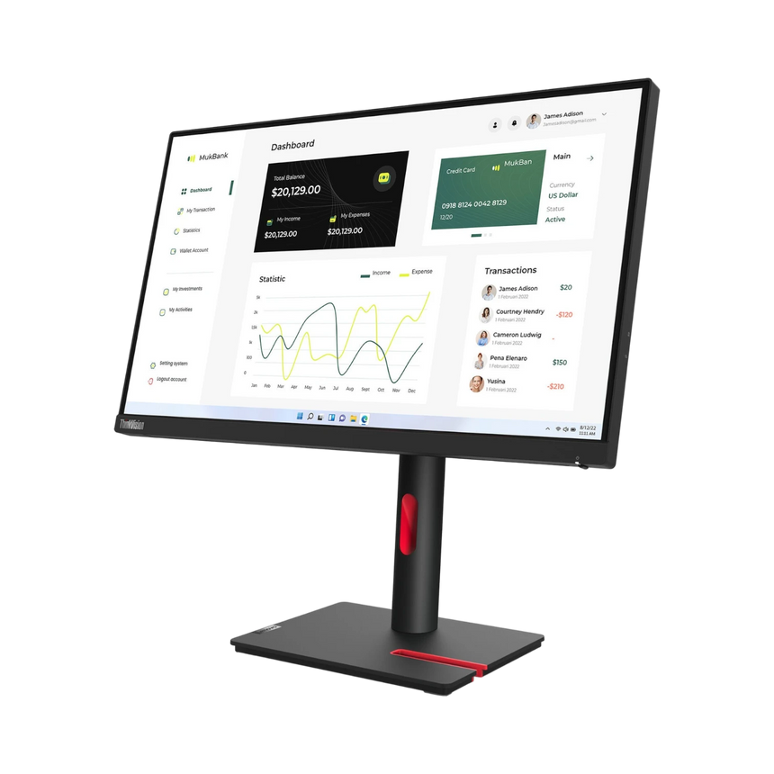 Lenovo ThinkVision T23i-30 23" 16:9 60Hz FHD IPS Monitor — Being Shipped