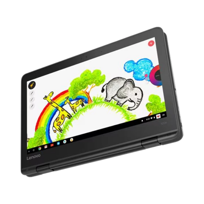 Lenovo 300e Chromebook 2nd Gen 11.6" Touchscreen Chromebook, Intel Celeron N4020, 4GB RAM, 32GB eMMC (Black) — Being Shipped