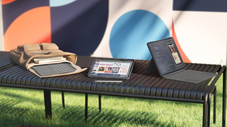 Logitech Combo Touch Backlit Keyboard Case for Apple 13" iPad Air M2/M3 (Oxford Gray) — Being Shipped