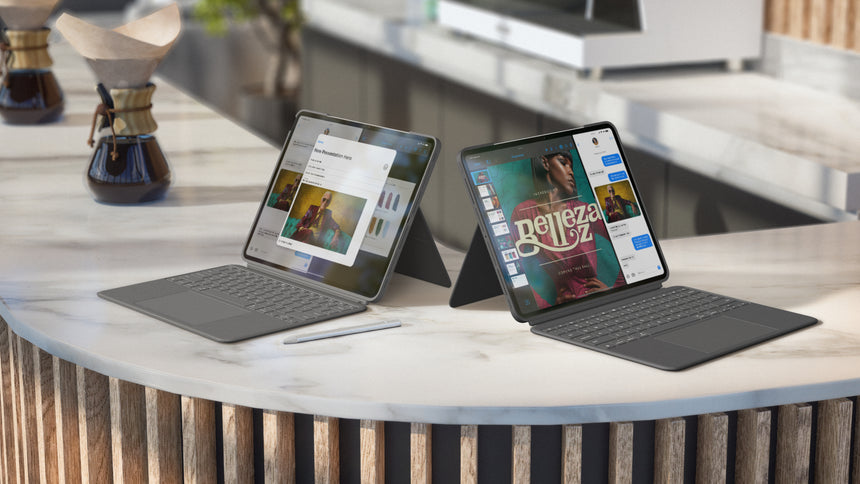 Logitech Combo Touch Backlit Keyboard Case for Apple 13" iPad Air M2/M3 (Oxford Gray) — Being Shipped