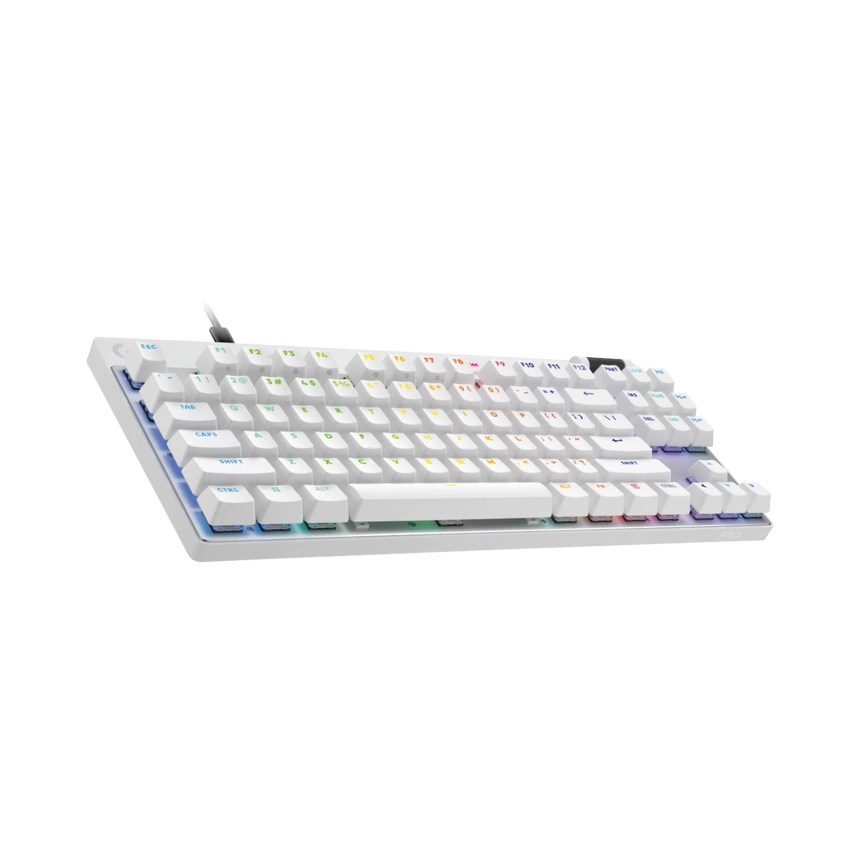 Logitech G Pro X TKL RAPID RGB Gaming Keyboard (White) — Being Shipped