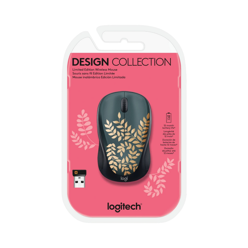 Logitech Design Collection Limited Edition Wireless Mouse (Golden Garden) — Being Shipped