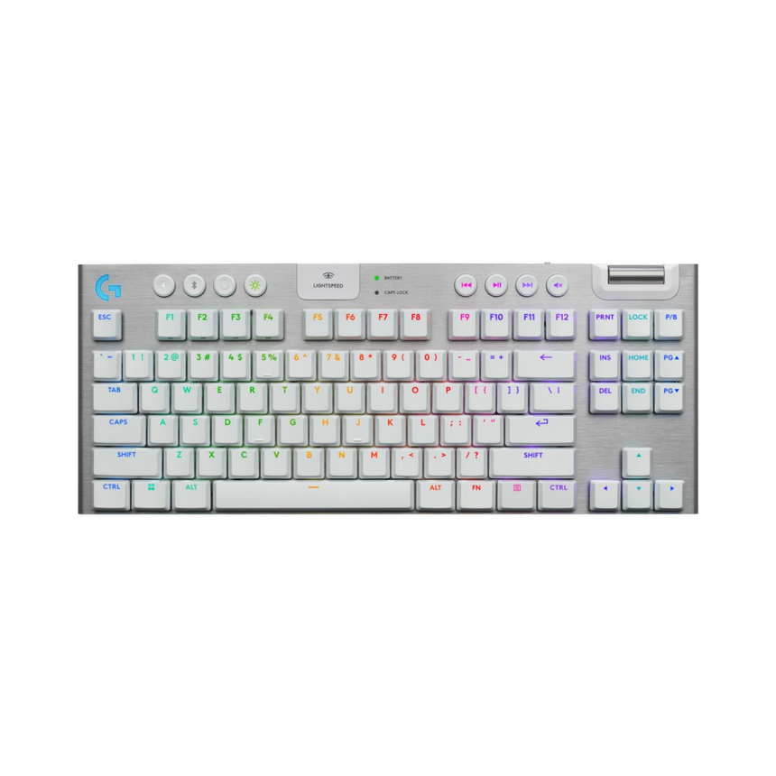 Logitech G G915 X LIGHTSPEED TKL LP Wireless RGB Mechanical Gaming Keyboard (White, GL Tactile) — Being Shipped