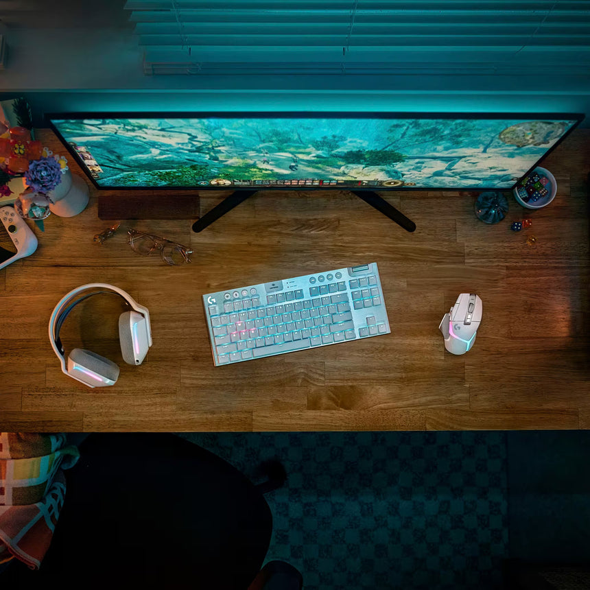 Logitech G G915 X LIGHTSPEED TKL LP Wireless RGB Mechanical Gaming Keyboard (White, GL Tactile) — Being Shipped