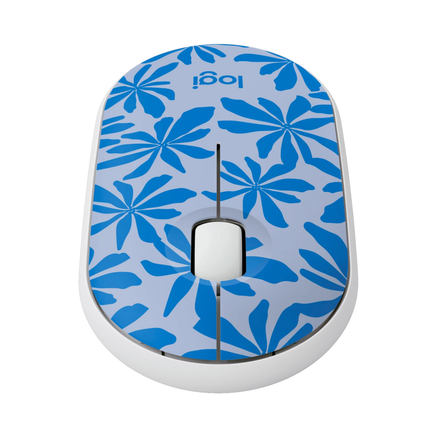 Logitech M340 Wireless Mouse (Blue Floral) — Being Shipped