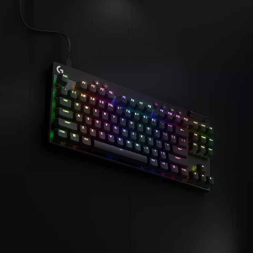 Logitech G Pro X TKL RAPID RGB Gaming Keyboard (Black) — Being Shipped