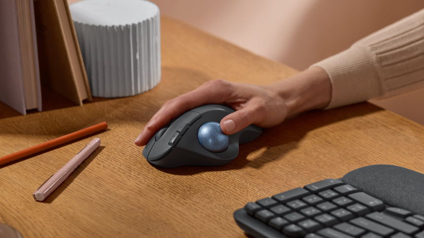 Logitech Ergo M575S Wireless Trackball Mouse (Graphite) — Being Shipped