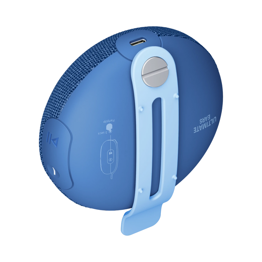 Ultimate Ears MINIROLL Ultra-Portable Waterproof Bluetooth Speaker (Majestic Blue) — Being Shipped
