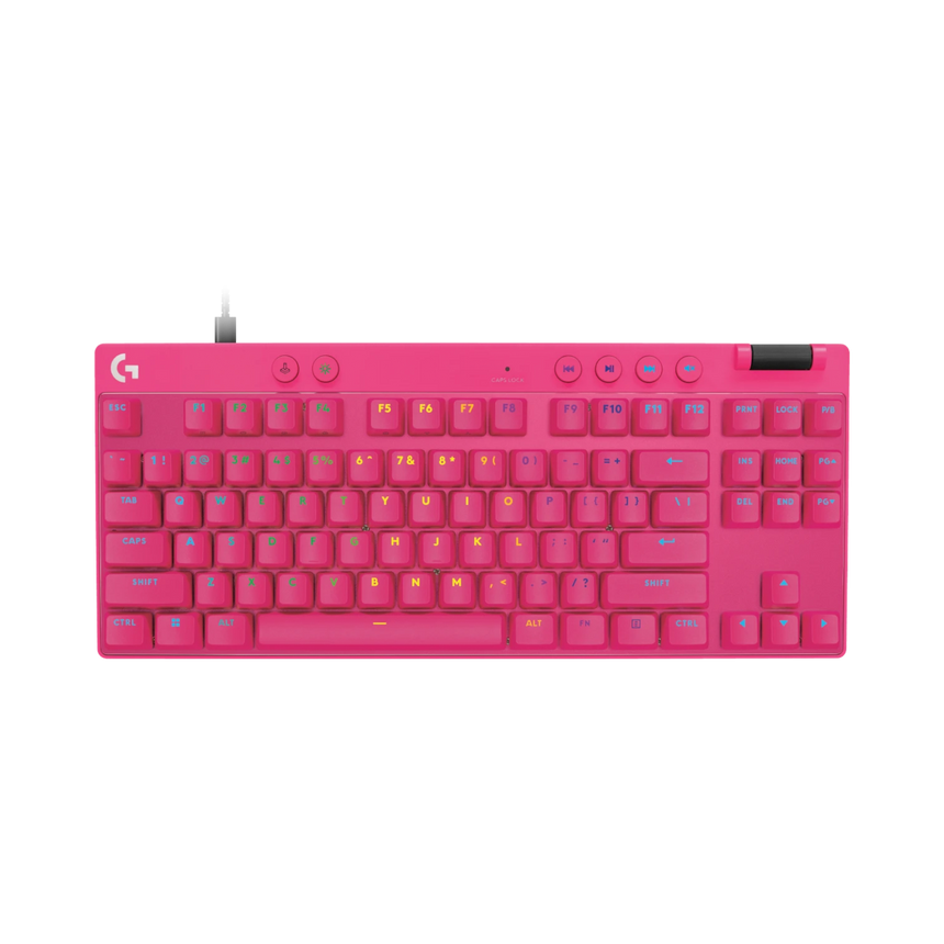 Logitech G Pro X TKL RAPID RGB Gaming Keyboard (Pink) — Being Shipped