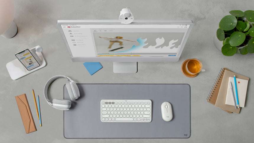 Logitech Pebble 2 Wireless Keyboard & Mouse Combo for Mac (Tonal White) — Being Shipped