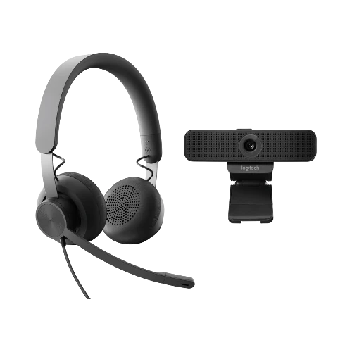 Logitech Zone C925e Wired Personal Video Collaboration Headset & Webcam Kit (Graphite) — Being Shipped