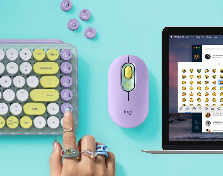 Logitech POP Keys Wireless Bluetooth Mechanical Keyboard (Daydream Mint) — Being Shipped