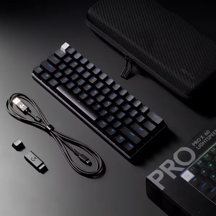Logitech G PRO X 60 LIGHTSPEED Wireless Gaming Keyboard (Black, Tactile Switches) — Being Shipped