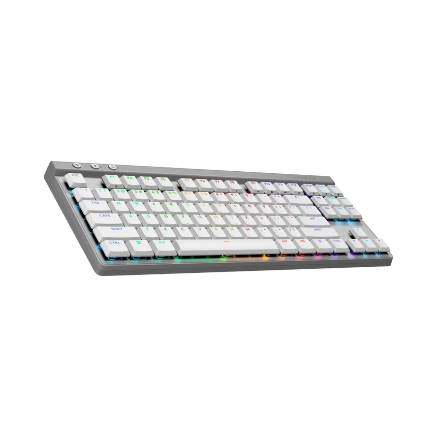 Logitech G G515 LIGHTSPEED TKL Wireless RGB Mechanical Gaming Keyboard (White, GL Tactile) — Being Shipped
