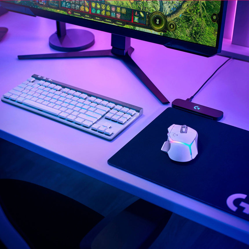 Logitech G G515 LIGHTSPEED TKL Wireless RGB Mechanical Gaming Keyboard (White, GL Tactile) — Being Shipped