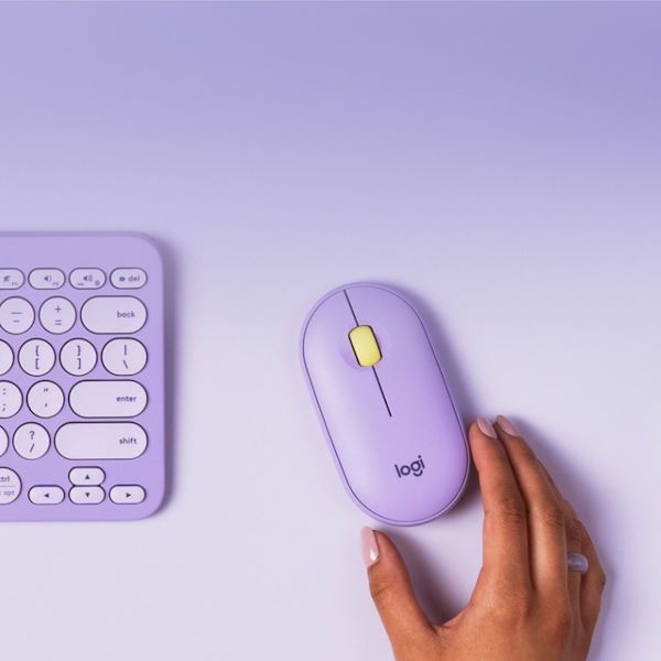 Logitech Pebble Wireless Mouse (Lila) — Being Shipped