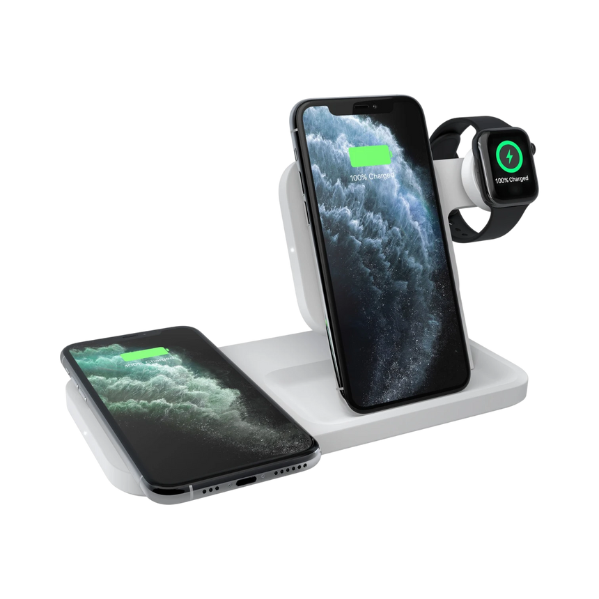Logitech POWERED 3-In-1 Qi Wireless Charging Dock (White) — Being Shipped