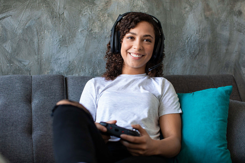 Logitech ASTRO Gaming A50 Wireless Gaming Headset with Base Station (Black & Gold, for Windows, Mac, and Xbox One) — Being Shipped