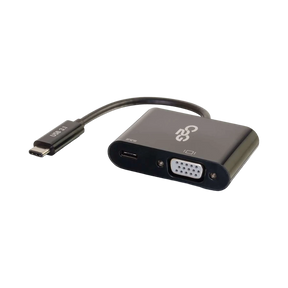 C2G USB-C to VGA Video Adapter with Power Delivery — Being Shipped