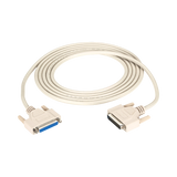 Black Box 10fts DB25 RS-232 Male to Female Shielded Cable (White) — Being Shipped