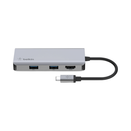 Belkin USB-C 5-in-1 Multiport Adapter Hub (Grey) — Being Shipped