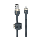 Belkin BoostCharge Pro Flex 6.6' USB-A to Lightning Cable (Blue) — Being Shipped
