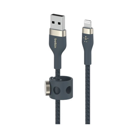 Belkin BoostCharge Pro Flex 6.6' USB-A to Lightning Cable (Blue) — Being Shipped