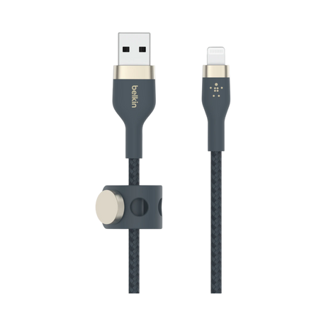 Belkin BoostCharge Pro Flex 6.6' USB-A to Lightning Cable (Blue) — Being Shipped