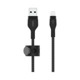 Belkin BoostCharge Pro Flex Lightning to USB-A Cable (Black) — Being Shipped