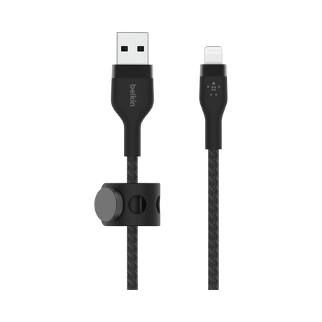 Belkin BoostCharge Pro Flex Lightning to USB-A Cable (Black) — Being Shipped