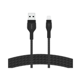 Belkin BoostCharge Pro Flex Lightning to USB-A Cable (Black) — Being Shipped