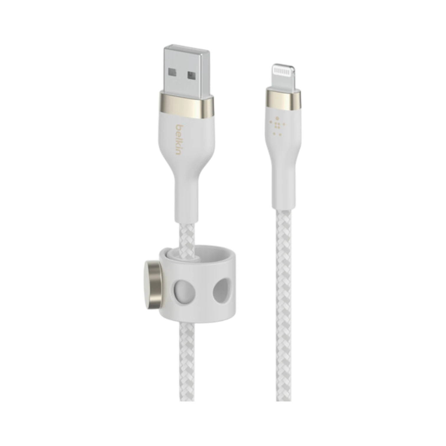 Belkin BoostCharge Pro Flex Braided USB-A to Lightning Cable 3.3ft (White) — Being Shipped