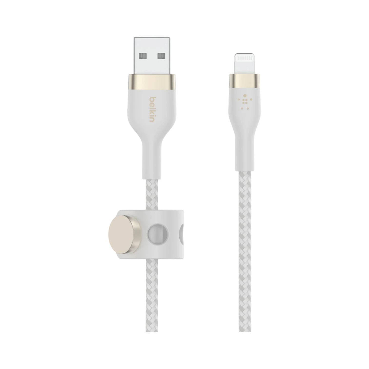 Belkin BoostCharge Pro Flex Braided USB-A to Lightning Cable 3.3ft (White) — Being Shipped