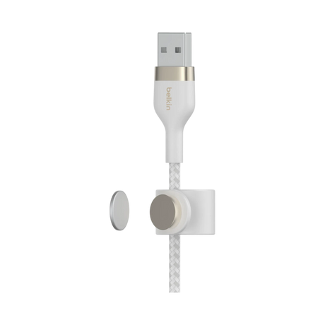 Belkin BoostCharge Pro Flex Braided USB-A to Lightning Cable 3.3ft (White) — Being Shipped