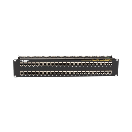Black Box CAT6 48-Port Feed-Through Patch Panel — Being Shipped