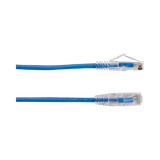 Black Box 5ft Slim-Net CAT6A 28AWG Snagless Ethernet Patch Cable (Blue) — Being Shipped