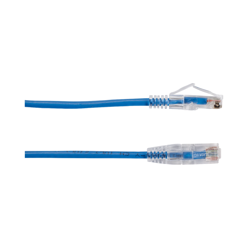 Black Box 10ft Slim-Net CAT6A 28AWG Stranded Ethernet Patch Cable (Blue) — Being Shipped