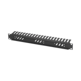 Black Box 1U Rackmount Cable Manager with Cover (Black) — Being Shipped