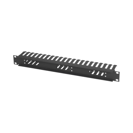 Black Box 1U Rackmount Cable Manager with Cover (Black) — Being Shipped