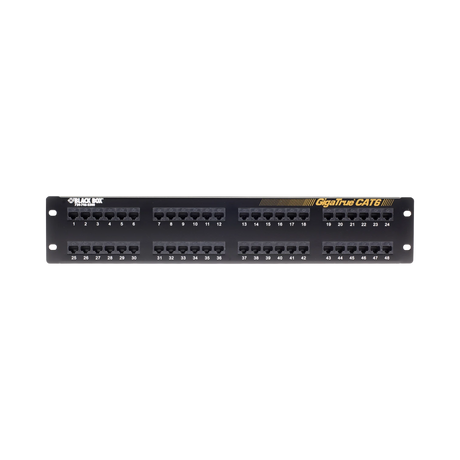 Black Box GigaTrue CAT6 48-Port Unshielded Patch Panel — Being Shipped