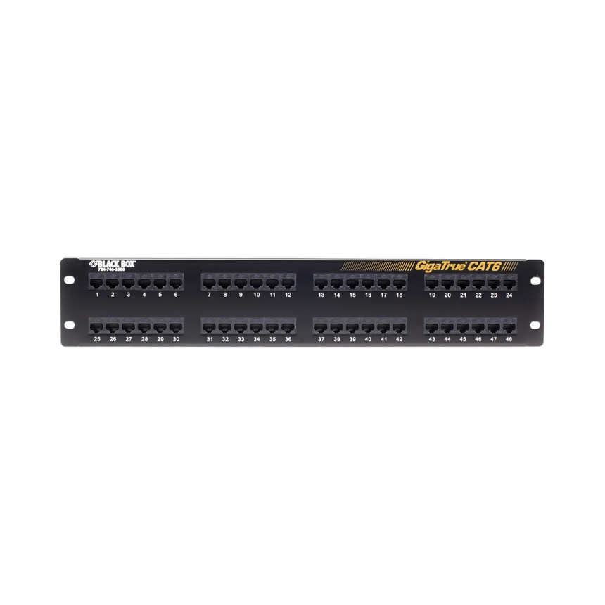 Black Box GigaTrue CAT6 48-Port Unshielded Patch Panel — Being Shipped