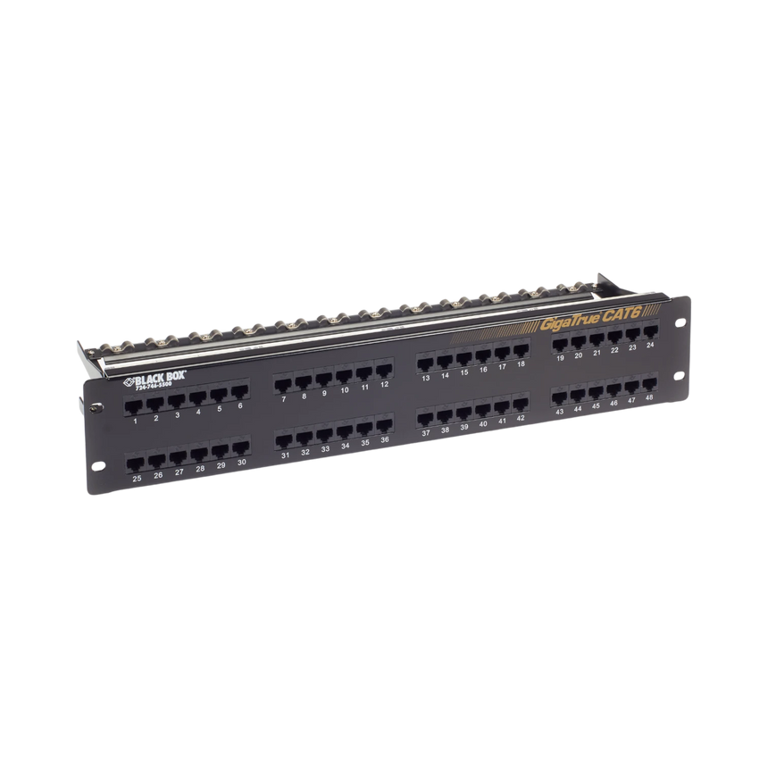 Black Box GigaTrue CAT6 48-Port Unshielded Patch Panel — Being Shipped