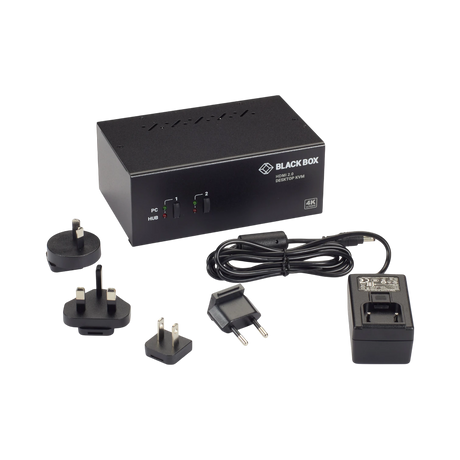 Black Box Dual-Monitor 2-Port HDMI KVM Switch 4K 60Hz — Being Shipped