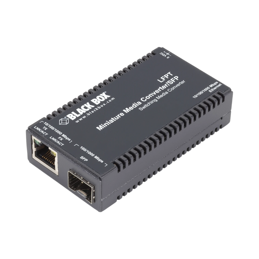 Black Box MiniPower Gigabit Ethernet to Fiber Media Converter — Being Shipped