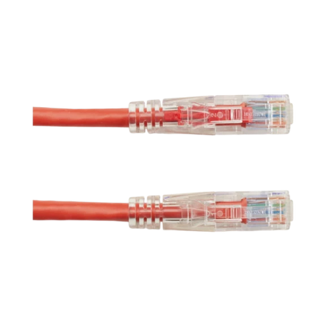 Black Box 4ft GigaTrue 3 CAT6 550MHz Locking Ethernet Cable (Red) — Being Shipped